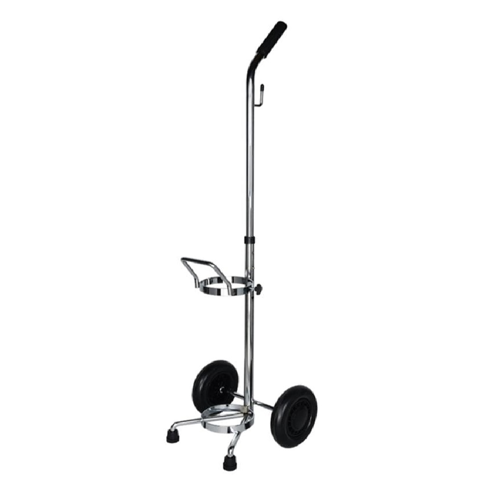 COCHE PORTA CILINDRO DE ACERO CROMADO TIPO D, E