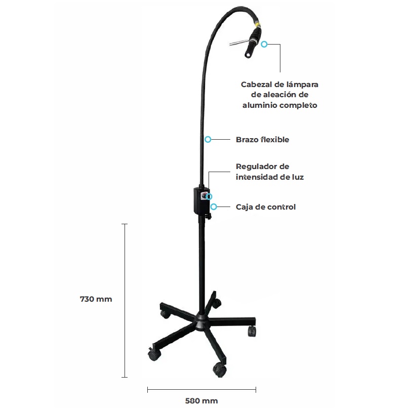LAMPARA CUELLO DE GANSO PARA EXPLORACION MEDICA KS-Q5