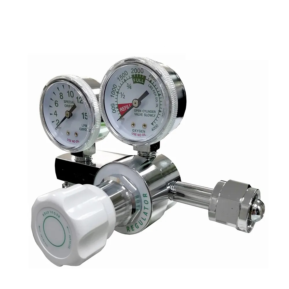 REGULADOR DE OXIGENO DE DOS RELOJES 0-15LPM CGA-540 ENZO MODELO B