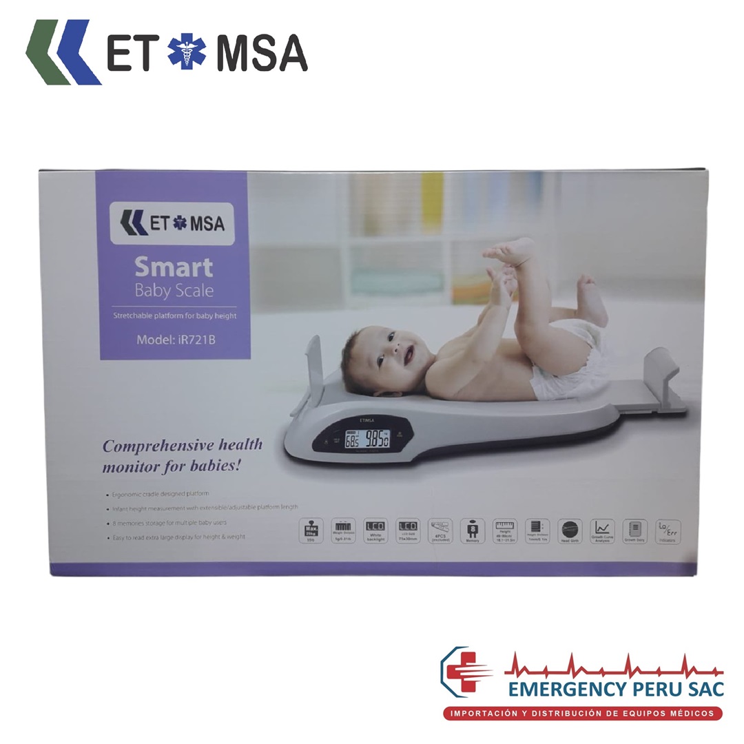 BALANZA DIGITAL PEDIATRICA CON TALLIMETRO ETIMSA IR721B