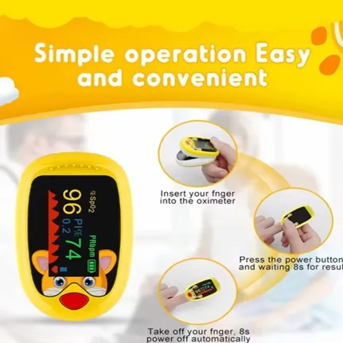 OXIMETRO DE PULSO INFANTIL RECARGABLE FINGERTIP