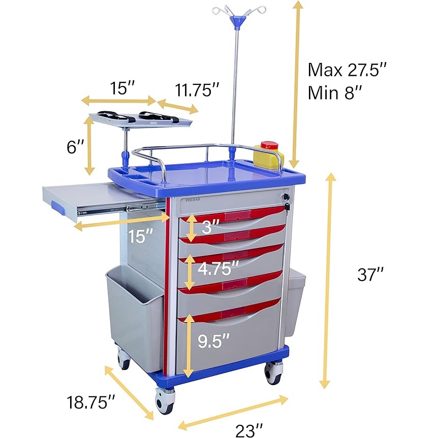 COCHE DE PARO DE 5 CAJONES RED LIFE